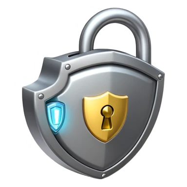 Secure lock with shield protecting a password sticker