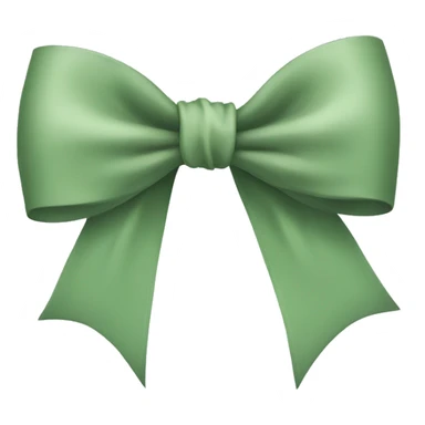 sage green bow sticker