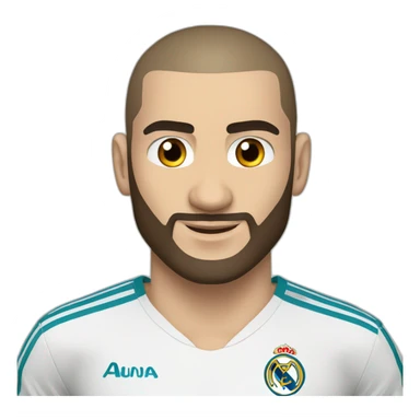 benzema football player sticker