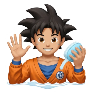 Goku catches rilley's hand soap Tyler face mask funny  sticker