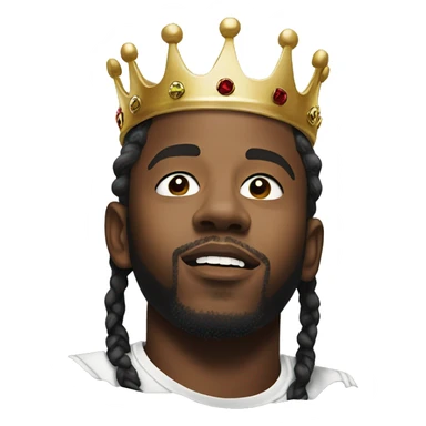 Kendrick Lamar wearing a crown  sticker