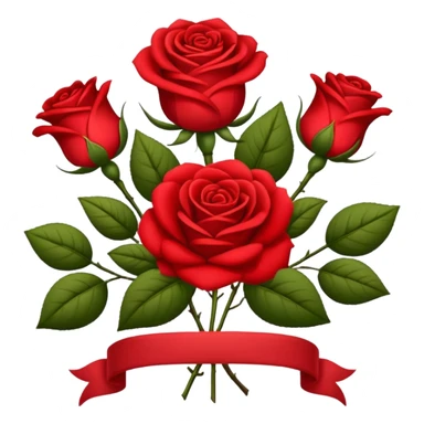brasão com rosas condessa vermelha sticker