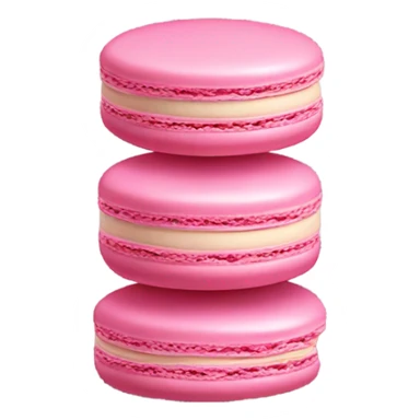 Pink macaron cookies sticker