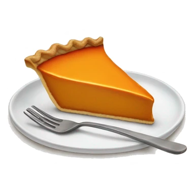 Slice of pumpkin pie sticker