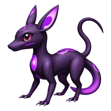 Salazzle-Umbreon-Fakémon-hybrid-creature (full body)  sticker