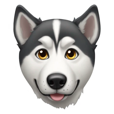One eyed husky  sticker