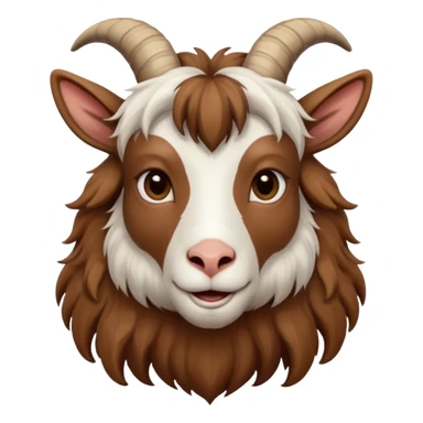 long head haired goat sticker