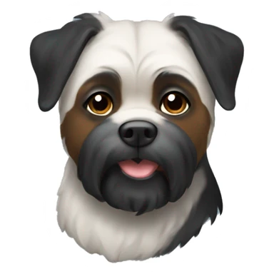 Black york terier  sticker