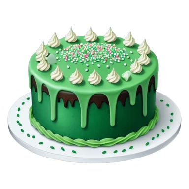dark emerald cake sticker