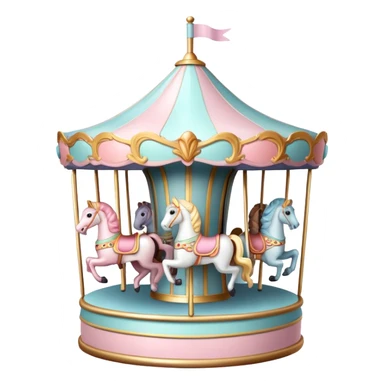 Pastel carousel  sticker