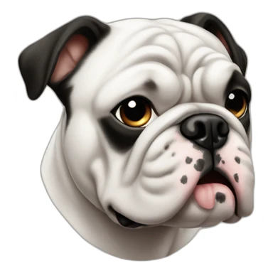 Bulldog francés black sticker