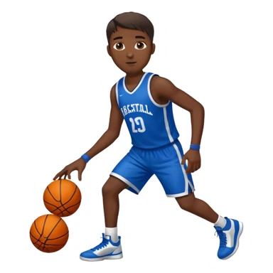 Basketball player sticker
