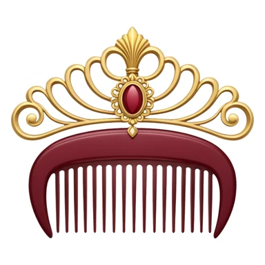 burgundy royal comb sticker