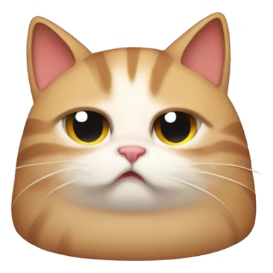 annoyed cat zzz sticker