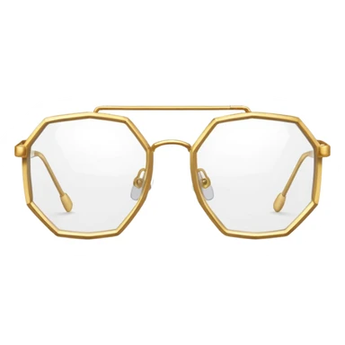 hexagon glasses sticker