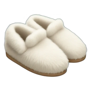 Fluffy slipper sticker