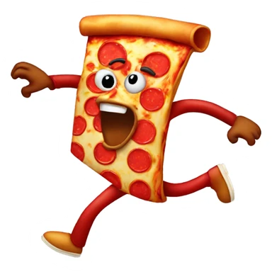 Dancing pizza sticker