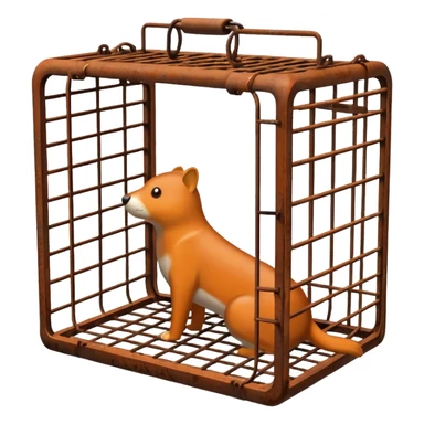 Cage trap sticker