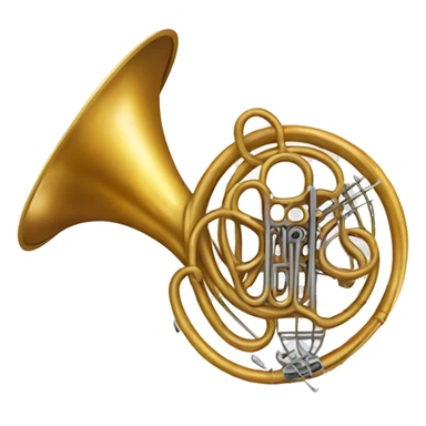 Broken French horn  sticker