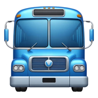 autobus para equipo azul  sticker