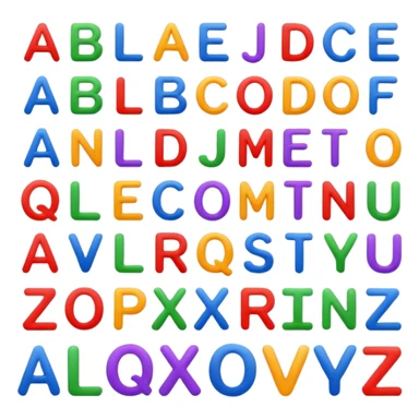 Make the full alphabet  sticker