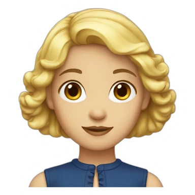 a French girl sticker