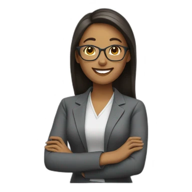 Teacher woman happy sticker