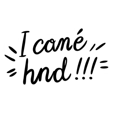 quotes icon, hand drawn black outlined style sticker