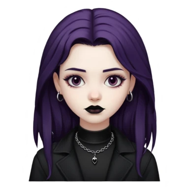 goth girl  diffrent styles sticker