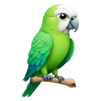 smug parakeet sticker