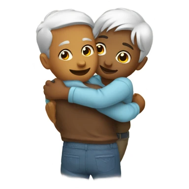 Hugs and kisses sticker