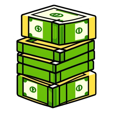 cash bundle money stack sticker