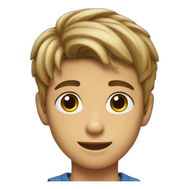 Handsome young boy sticker