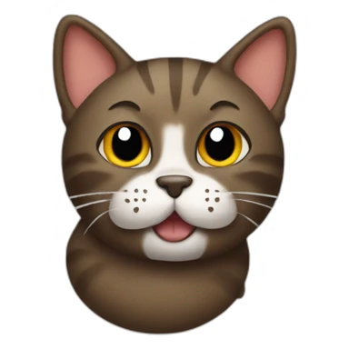 poop cat sticker