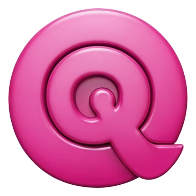 Pink 3d Pinterest logo
 sticker