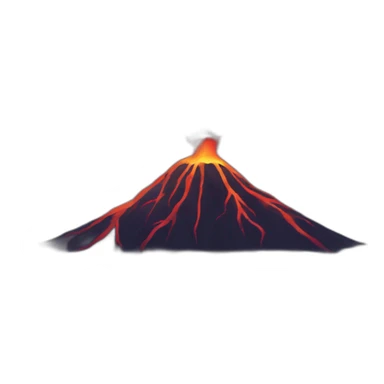 dark tornado volcano sticker
