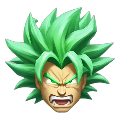 Broly super saiyan scream sticker