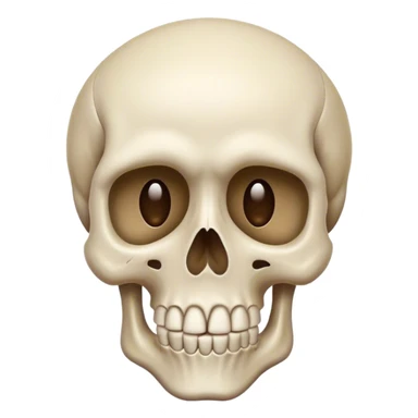 Confused skull emoji sticker