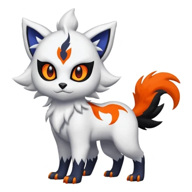 Delcatty-Litten-Absol-Sprigatito-fusion, full body sticker