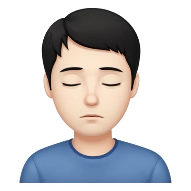 Sleepy man black hair

 sticker