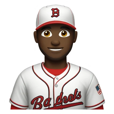 white skinned baseball player sticker