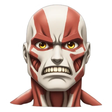 The colossal titan, Shingeki no Kyojin sticker