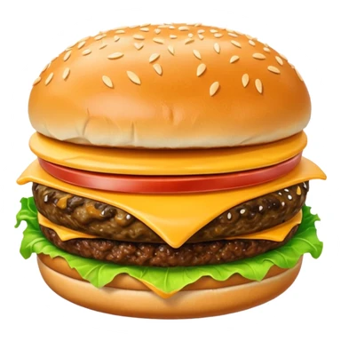 cheeseburger without tomato sticker