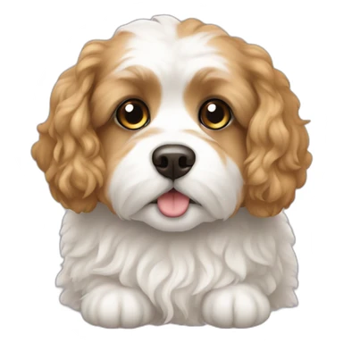 fat cavachon sticker