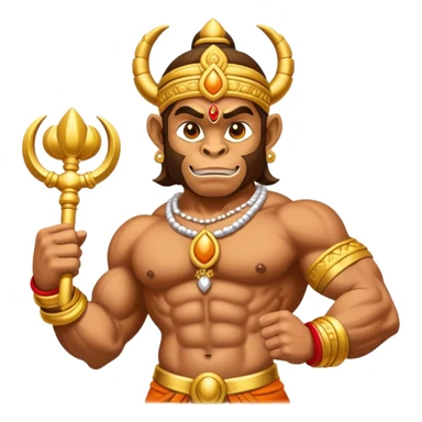 Hanuman with club  sticker
