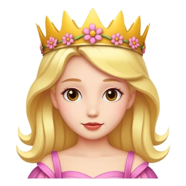 flower princess sticker
