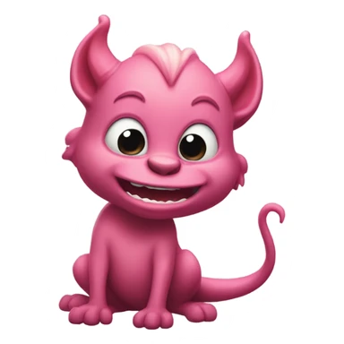 Pink devil  sticker