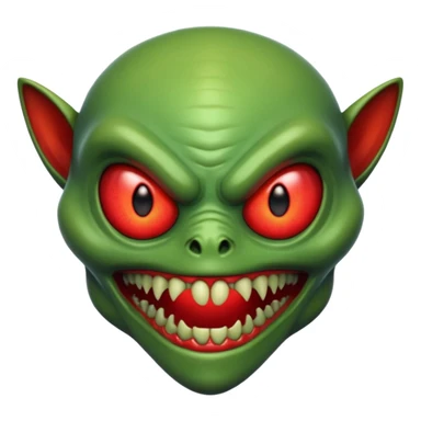 una spaventosa creatura aliena sticker