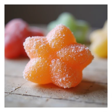 realistic dalgona candy with the star shape from Squid Game sticker
