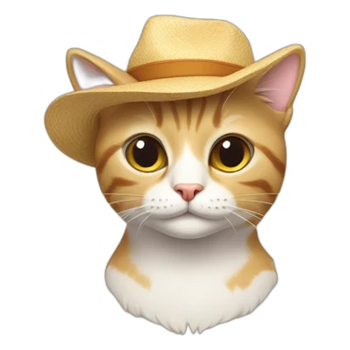 cat with solana hat sticker